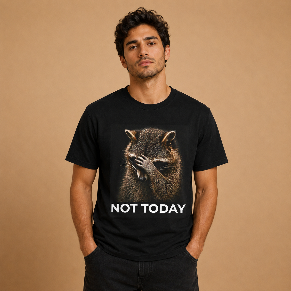 Not Today Raccoon T-Shirt