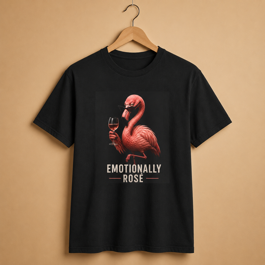 Emotionally Rosé Flamingo T-Shirt